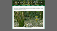 Desktop Screenshot of nwdiscgolfnews.com